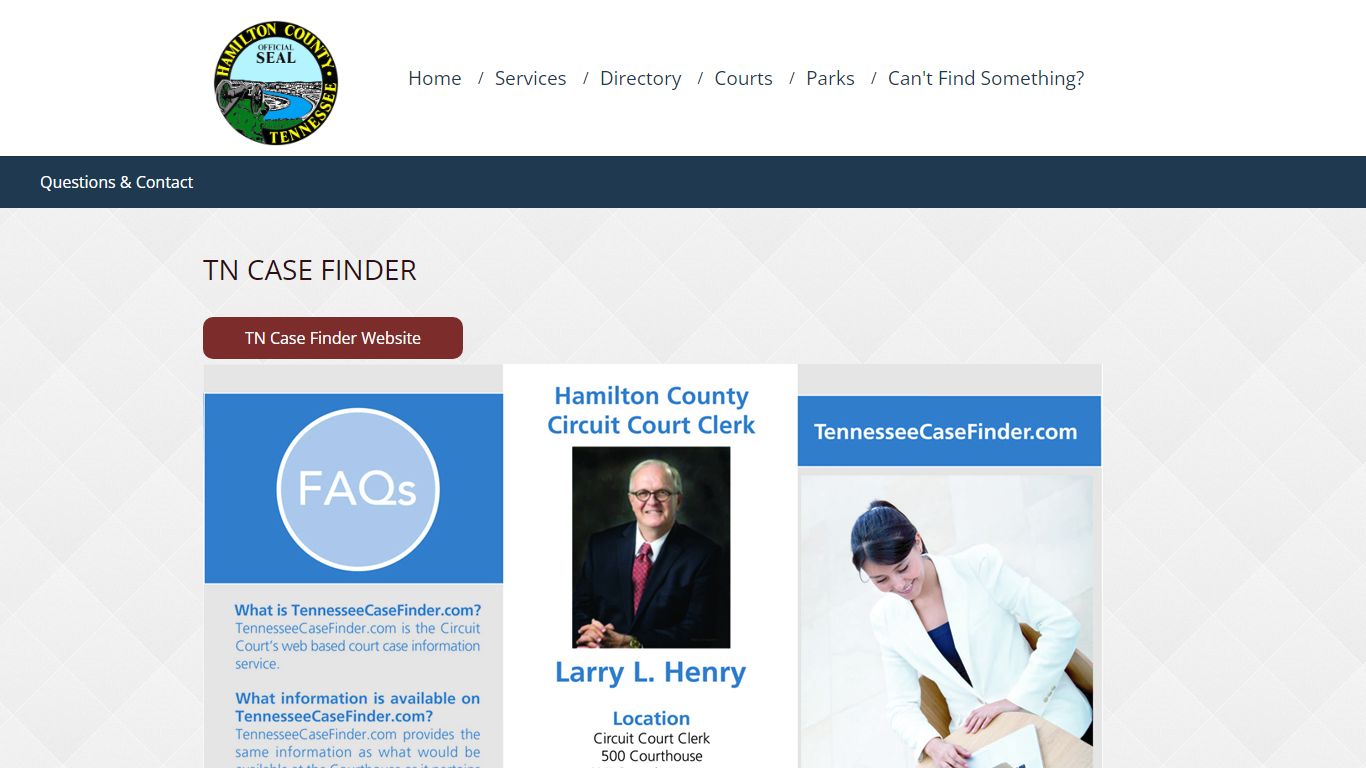 Circuit Court TN Case Finder, Hamilton County Government